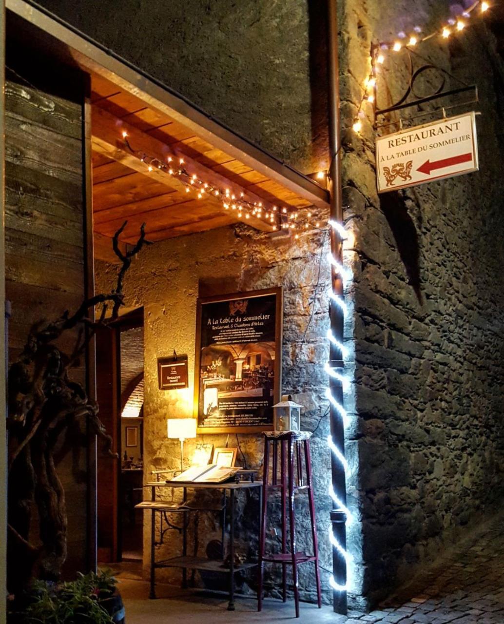 A' La Table Du Sommelier Chambres D Hotes & Restaurant Saint-Vincent Exterior foto